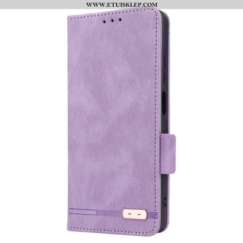 Etui Na Telefon do Xiaomi Redmi Note 12 Pro Etui Folio Stylowy Efekt Skóry